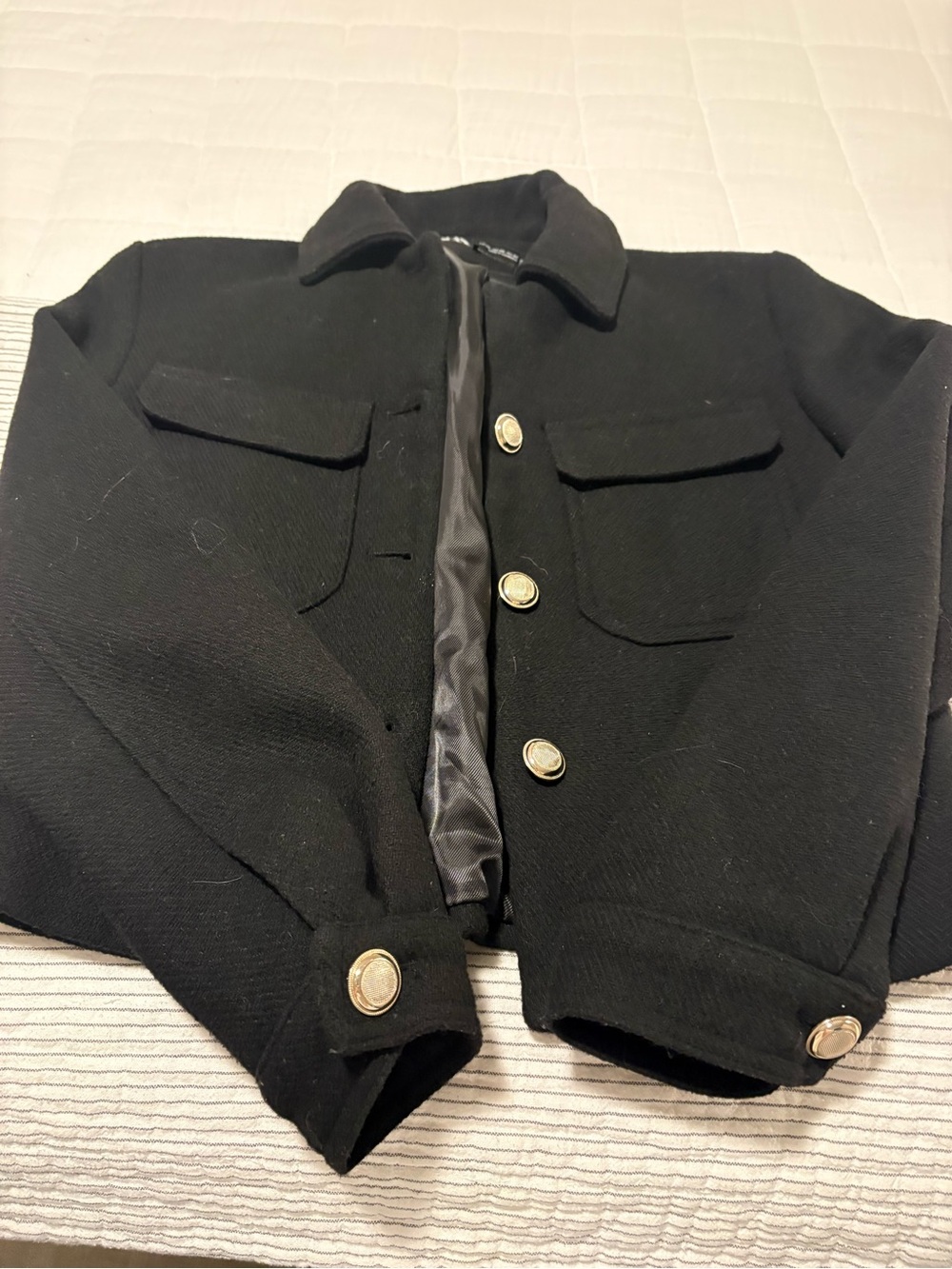 Zara Cropped Wool Jacket